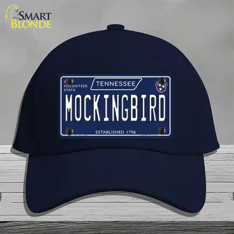 Mockingbird Tennessee Blue Novelty License Plate Hat Tag Cotton / Navy