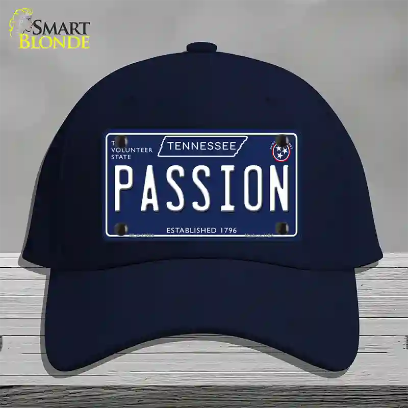 Passion Tennessee Blue Novelty License Plate Hat Tag Cotton / Navy