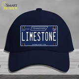 Limestone Tennessee Blue Novelty License Plate Hat Tag Cotton / Navy