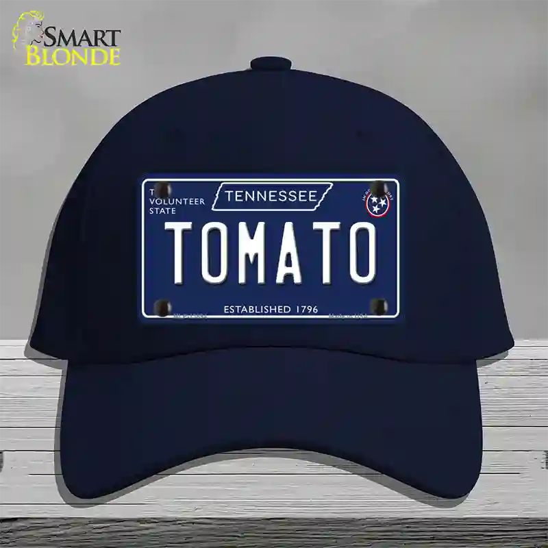 Tomato Tennessee Blue Novelty License Plate Hat Tag Cotton / Navy