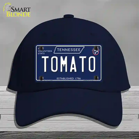 Tomato Tennessee Blue Novelty License Plate Hat Tag Cotton / Navy