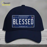 Blessed Tennessee Blue Novelty License Plate Hat Tag Cotton / Navy