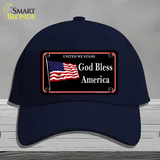 God Bless America Novelty License Plate Hat Cotton / Navy