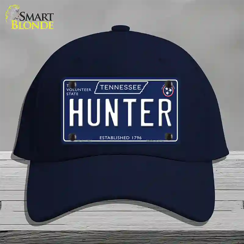 Hunter Tennessee Blue Novelty License Plate Hat Tag Cotton / Navy