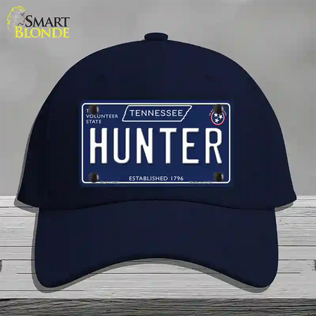 Hunter Tennessee Blue Novelty License Plate Hat Tag Cotton / Navy