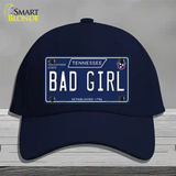 Bad Girl Tennessee Blue Novelty License Plate Hat Tag Cotton / Navy