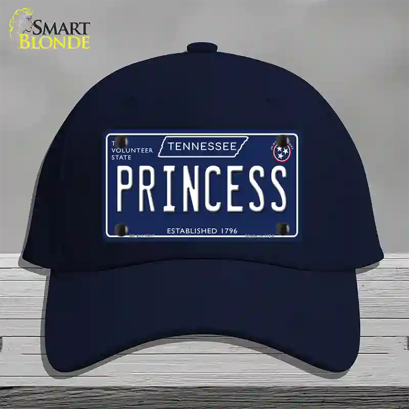 Princess Tennessee Blue Novelty License Plate Hat Tag Cotton / Navy