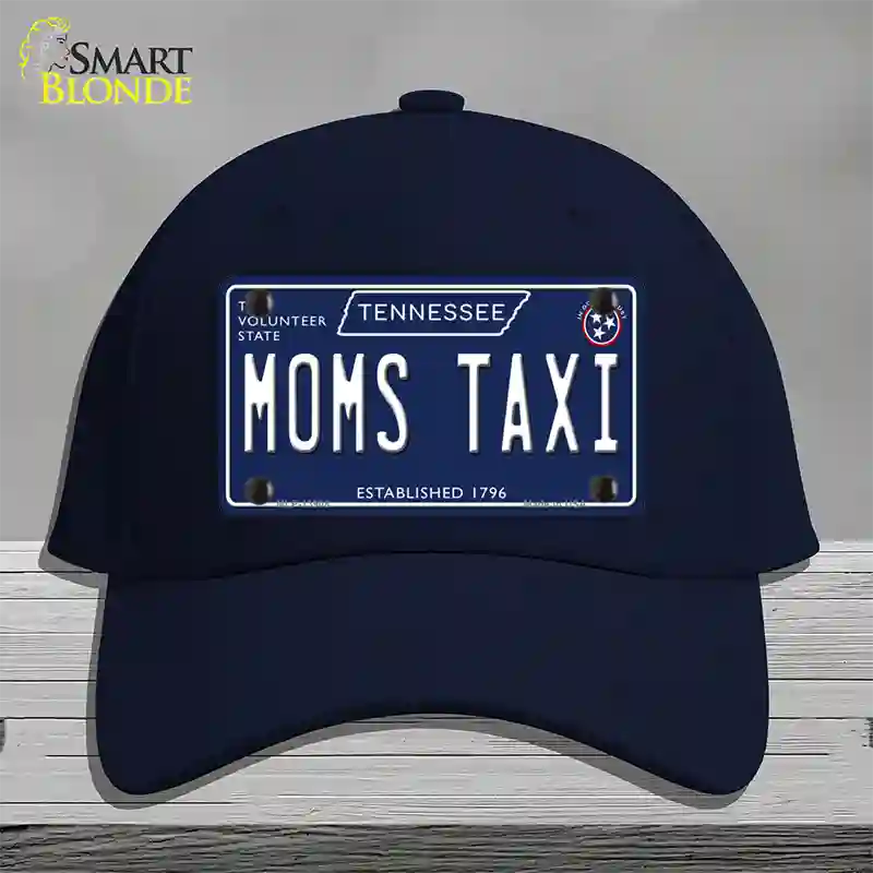 Moms Taxi Tennessee Blue Novelty License Plate Hat Tag Cotton / Navy