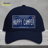 Happy Camper Tennessee Blue Novelty License Plate Hat Tag Cotton / Navy