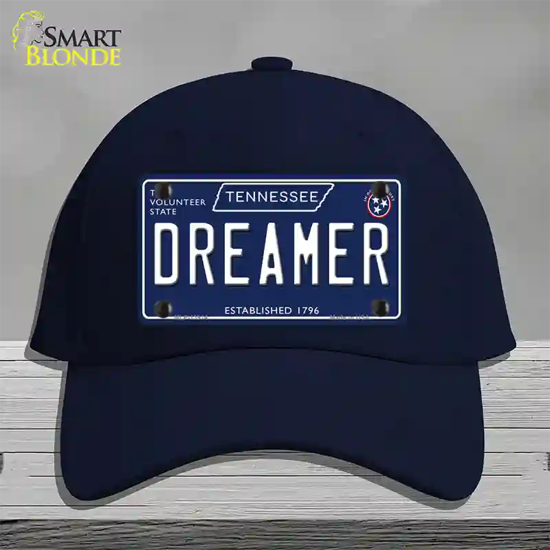 Dreamer Tennessee Blue Novelty License Plate Hat Tag Cotton / Navy