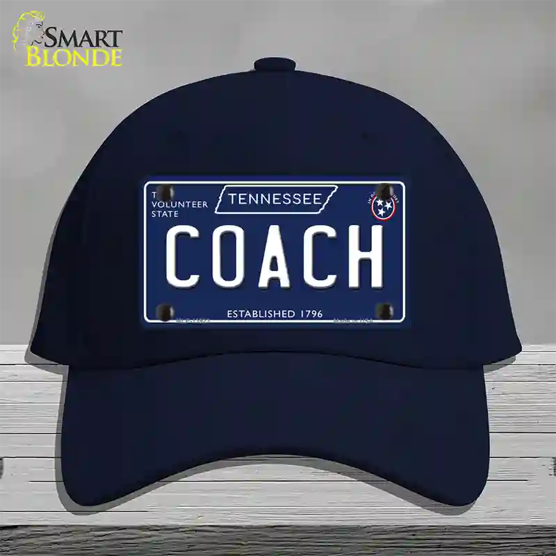 Coach Tennessee Blue Novelty License Plate Hat Tag Cotton / Navy