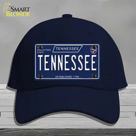 TN Tennessee Blue Novelty License Plate Hat Tag Cotton / Navy