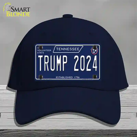 Trump 2024 Tennessee Blue Novelty License Plate Hat Tag Cotton / Navy