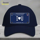 I Heart U Tennessee Blue Novelty License Plate Hat Tag Cotton / Navy