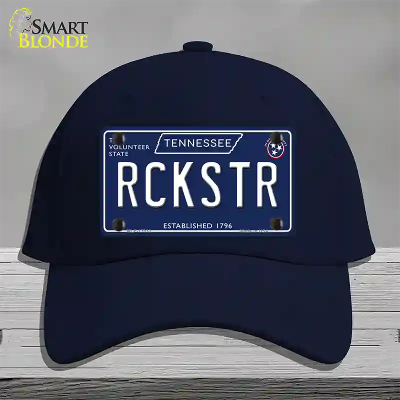 Rckstr Tennessee Blue Novelty License Plate Hat Tag Cotton / Navy