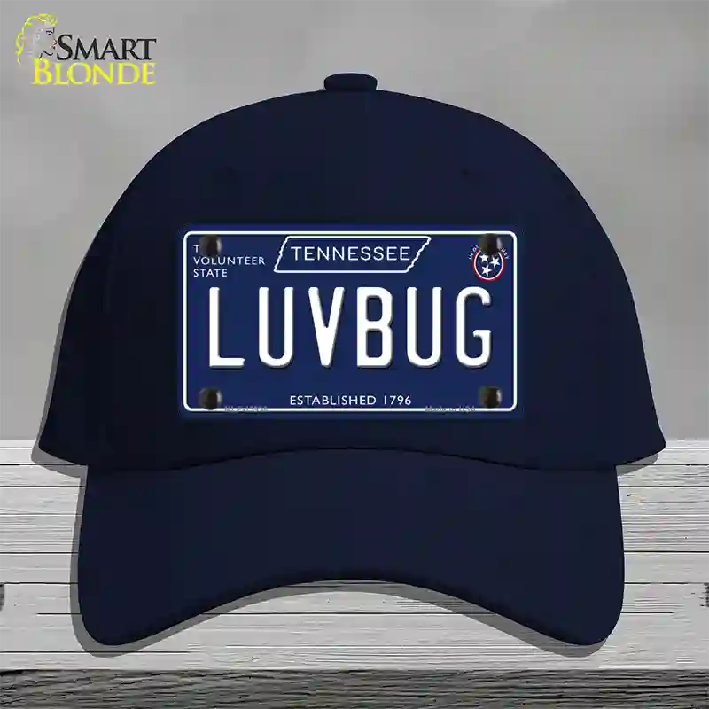 Luv Bug Tennessee Blue Novelty License Plate Hat Tag Cotton / Navy