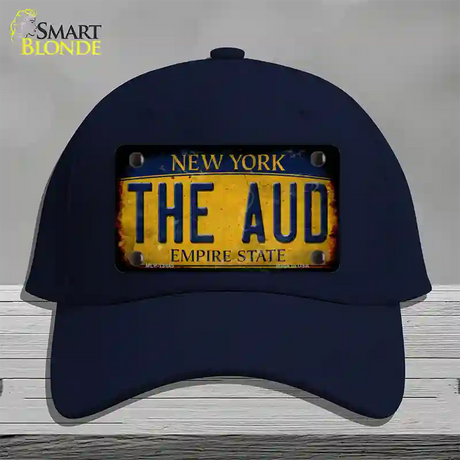 The Aud New York Yellow Novelty License Plate Hat Tag Cotton / Navy