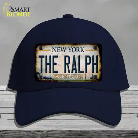 The Ralph New York White Novelty License Plate Hat Tag Cotton / Navy