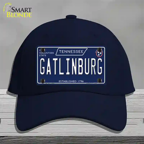 Gatlinburg Tennessee Blue Novelty License Plate Hat Tag Cotton / Navy