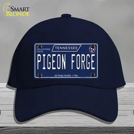 Pigeon Forge Tennessee Blue Novelty License Plate Hat Tag Cotton / Navy