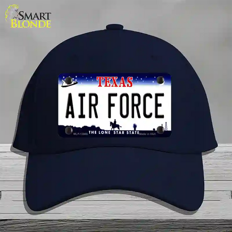 Texas Air Force Novelty License Plate Hat Tag Cotton / Navy