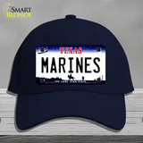 Texas Marines Novelty License Plate Hat Tag Cotton / Navy