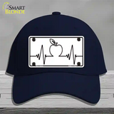 Apple Heart Beat Novelty License Plate Hat Tag Cotton / Navy