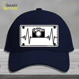 Photography Heart Beat Novelty License Plate Hat Tag Cotton / Navy