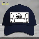 Camping Heart Beat Novelty License Plate Hat Tag Cotton / Navy