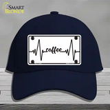 Coffee Heart Beat Novelty License Plate Hat Tag Cotton / Navy