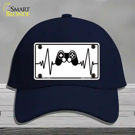 Video Games Heart Beat Novelty License Plate Hat Tag Cotton / Navy