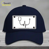 Stethoscope Heart Beat Novelty License Plate Hat Tag Cotton / Navy