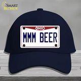 MMM Beer Ohio Novelty License Plate Hat Tag Cotton / Navy