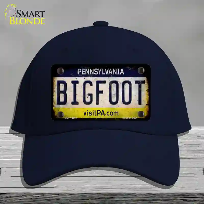 Bigfoot Pennsylvania Novelty License Plate Hat Tag Cotton / Navy