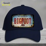 Bigfoot Alaska Novelty License Plate Hat Tag Cotton / Navy