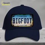 Bigfoot Connecticut Novelty License Plate Hat Tag Cotton / Navy