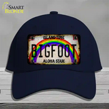 Bigfoot Hawaii Novelty License Plate Hat Tag Cotton / Navy