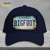 Bigfoot Kansas Novelty License Plate Hat Tag Cotton / Navy