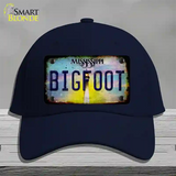 Bigfoot Mississippi Novelty License Plate Hat Tag Cotton / Navy