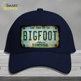 Bigfoot New Hampshire Novelty License Plate Hat Tag Cotton / Navy