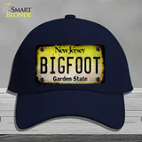 Bigfoot New Jersey Novelty License Plate Hat Tag Cotton / Navy