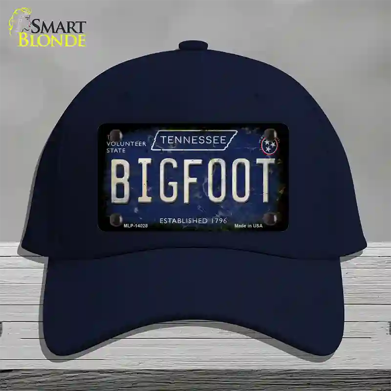 Bigfoot Tennessee Novelty License Plate Hat Tag Cotton / Navy