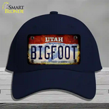 Bigfoot Utah Novelty License Plate Hat Tag Cotton / Navy