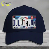 Duluth MN Strip Art Novelty License Plate Hat Tag Cotton / Navy