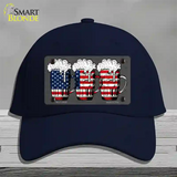 Three Beers America Novelty License Plate Hat Cotton / Navy