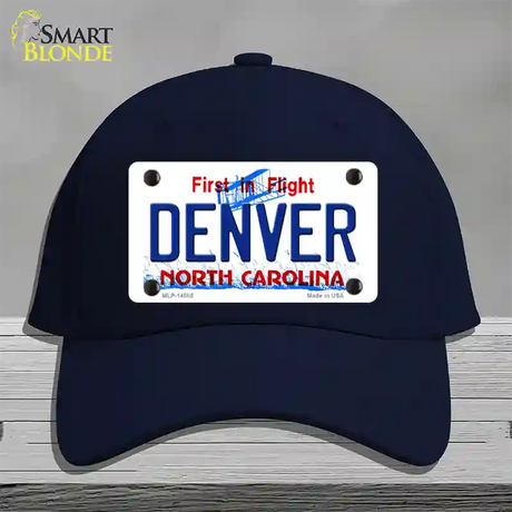 Denver North Carolina Novelty License Plate Hat Cotton / Navy