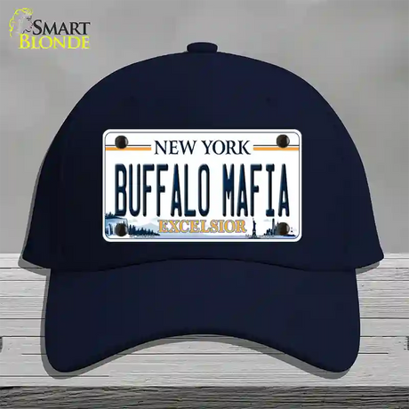 Buffalo Mafia New York Excelsior Novelty License Plate Hat Cotton / Navy