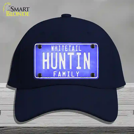 Huntin Family Novelty License Plate Hat Cotton / Navy