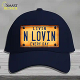 Livin N Lovin Everyday Novelty License Plate Hat Cotton / Navy