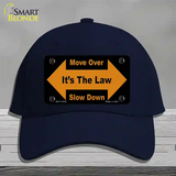 Move Over Its The Law Novelty License Plate Hat Cotton / Navy